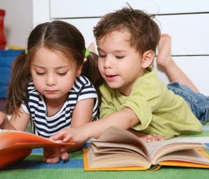 Children reading